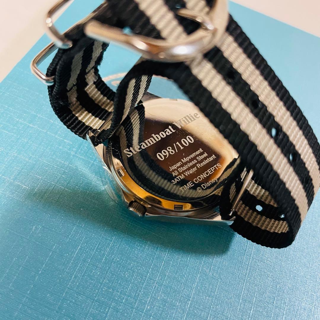 【100台限定】ミッキーマウス　腕時計　蒸気船　ウィリー