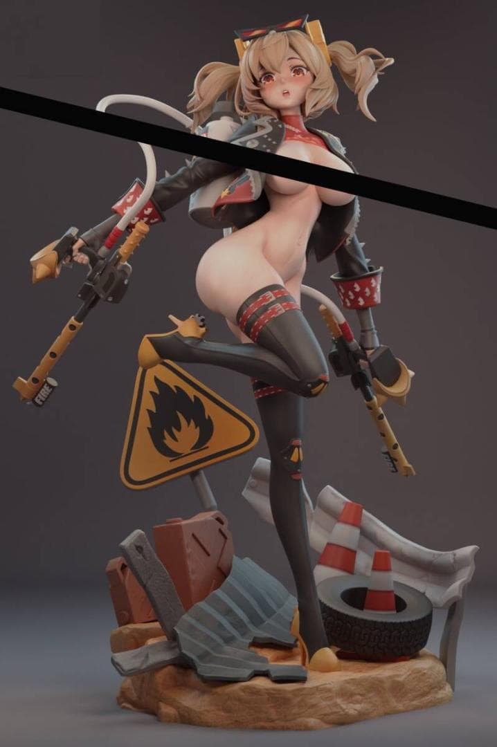 ラ*ン様 バーニス　ホワイト ゼンレスゾーンゼロ　ゼンゼロ　27ｃｍ　未塗装未組