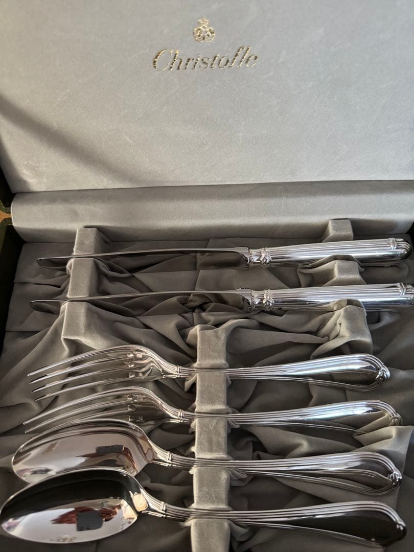 Christofle カトラリーセット 6点　保管ケース付