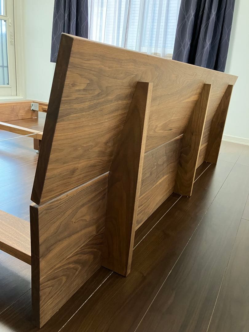 MASTERWAL モアレス ベッド キング WN（ウォールナット）