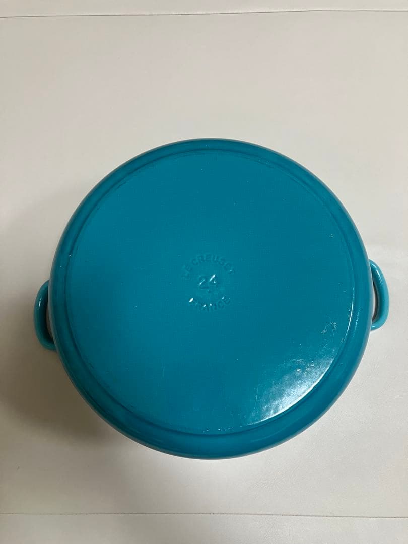 LE CREUSET ココットロンドルクルーゼカリビアンブルー廃盤限定色24cm