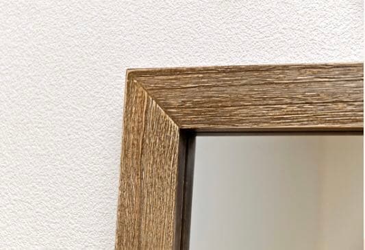 【送料無料】アンティークジャンボミラー　ダークブラウン