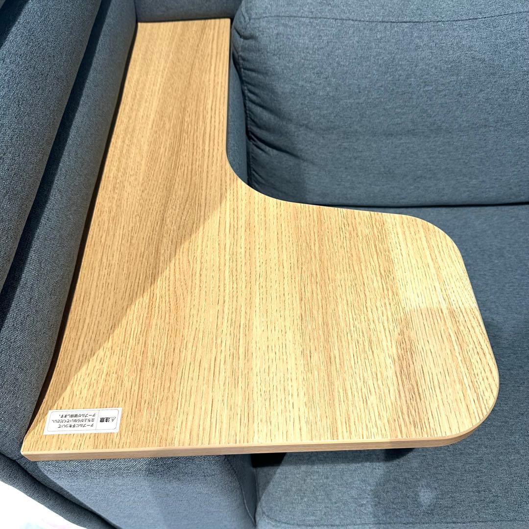 【引き取り歓迎！】オフィスコム ハイビス ハイバックソファ 1人掛け テーブル付