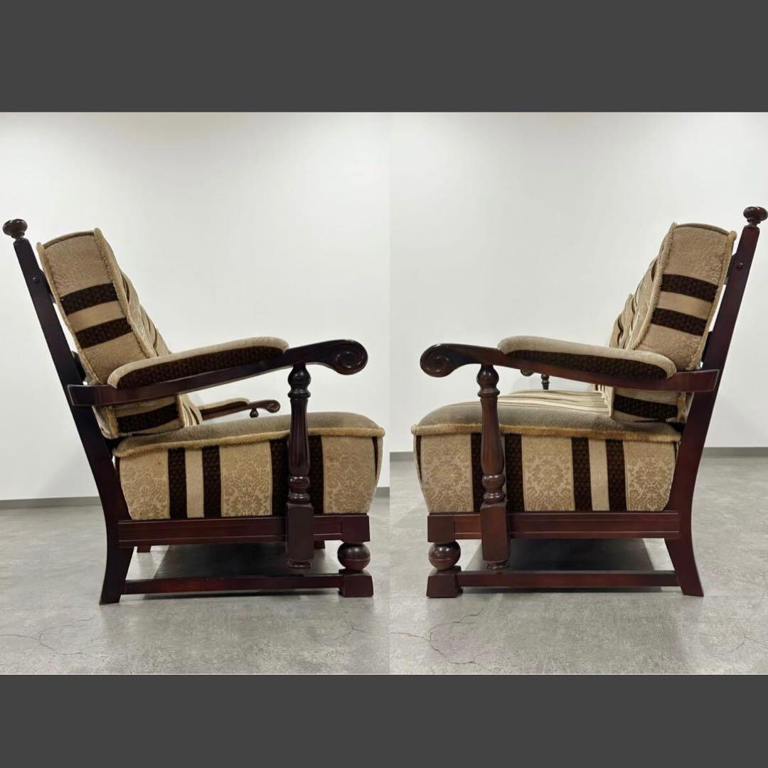 SNT089 karimoku オールドカリモク 3P 3人掛け アームチェア