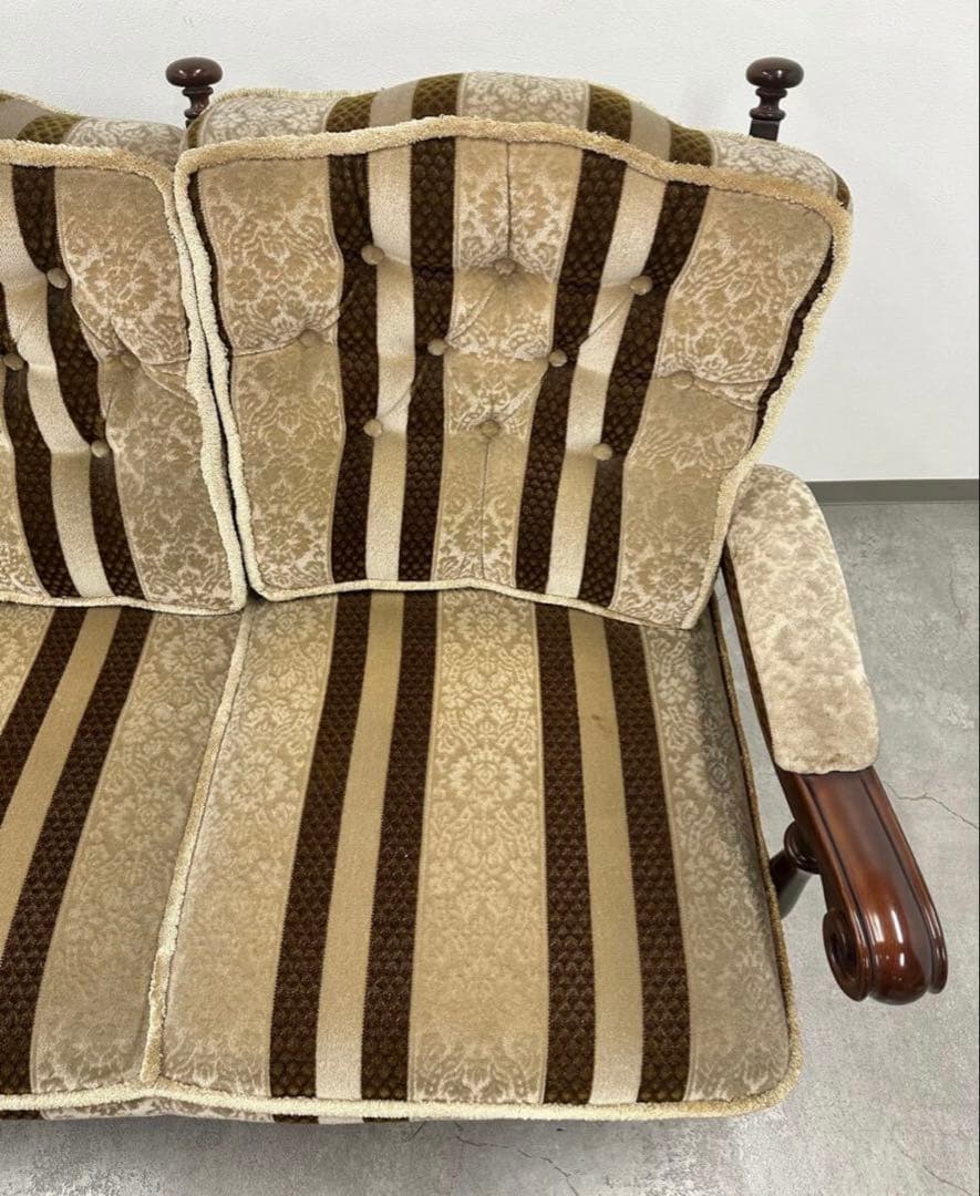 SNT089 karimoku オールドカリモク 3P 3人掛け アームチェア