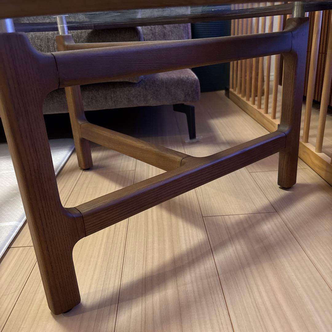 センターテーブル アルモニア　円形　ウォールナット　※広島市直接受け取り可能