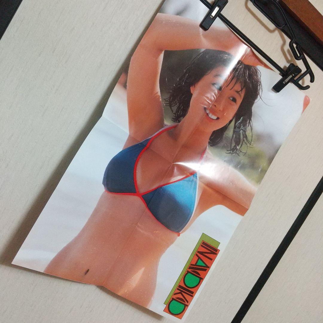 河合奈保子『水着ポスター』Kawai Naoko 昭和アイドルグッズ シブがき