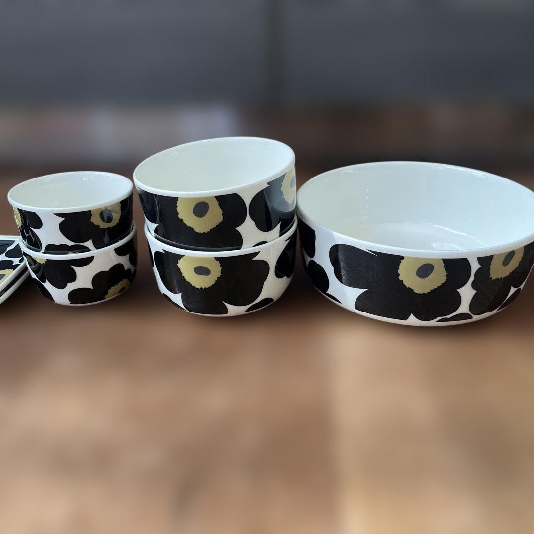 貴重！マリメッコウニッコ50周年記念ブラック7点セット♪北欧