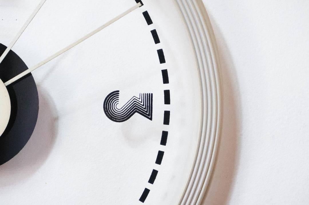 掛け時計　ポストモダン　ミッドセンチュリー　スペースエイジ　レトロ