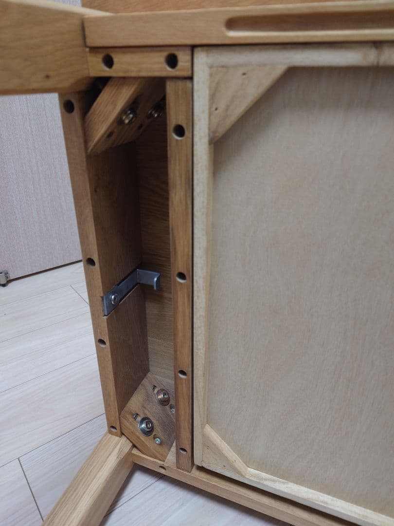 【梱包発送たのメル便※送料込】無印良品オーク無垢材 デスク・引出付