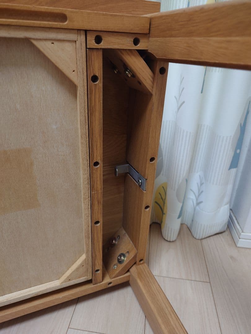 【梱包発送たのメル便※送料込】無印良品オーク無垢材 デスク・引出付