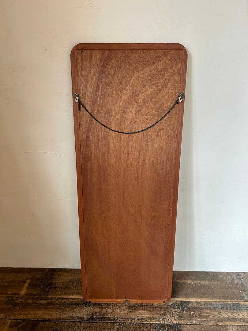 【受取者様が決まりました】木製スタンドミラー ミエミラー 面取り加工　姿見