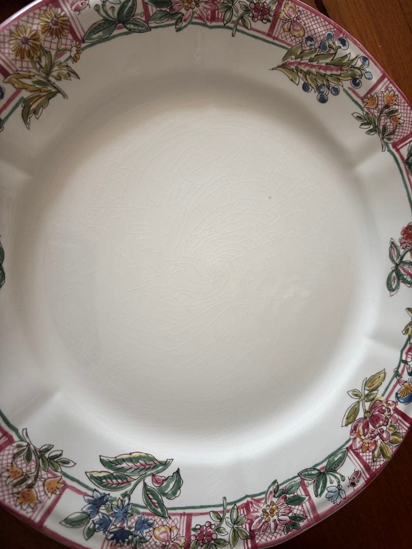 ジアン Gien / Jardin imaginaire 大皿　30cm ５枚