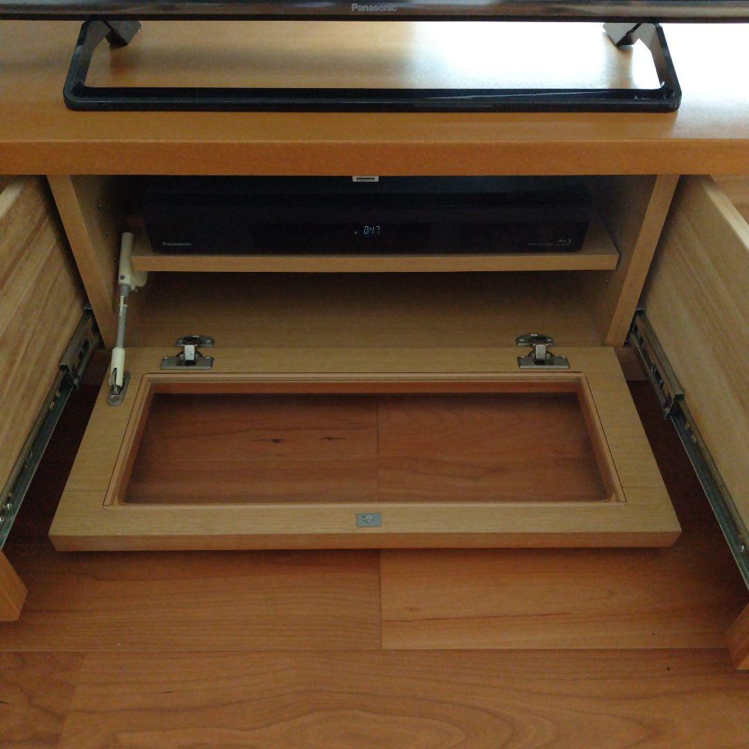 【大幅値下げ!!】ケユカ 木製テレビ台 スライドドア付き