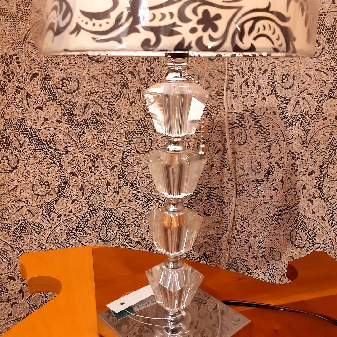 輸入雑貨　ヨーロッパモデル　『ダマスク柄シェードランプ』　プルスイッチ式