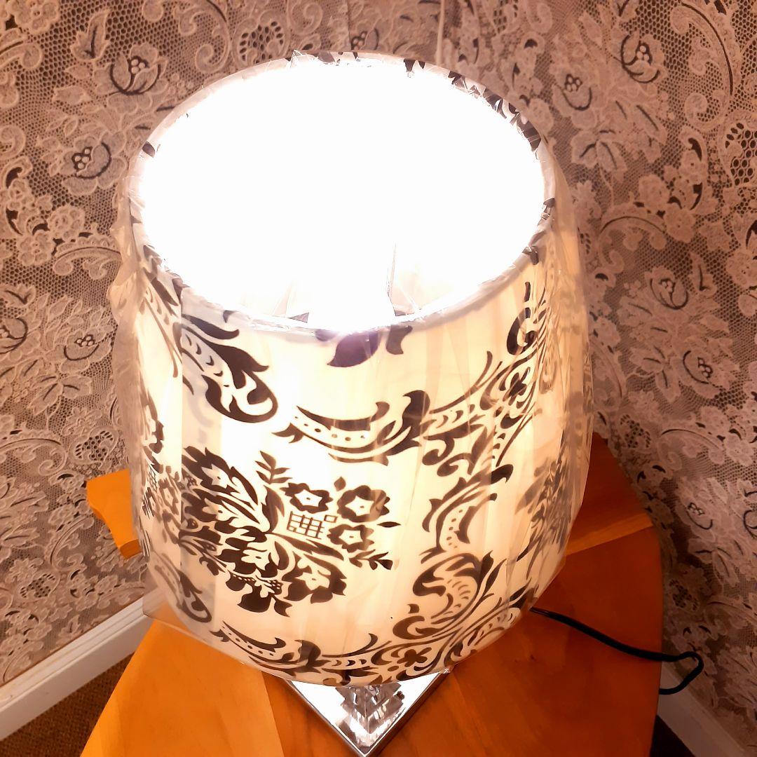 輸入雑貨　ヨーロッパモデル　『ダマスク柄シェードランプ』　プルスイッチ式