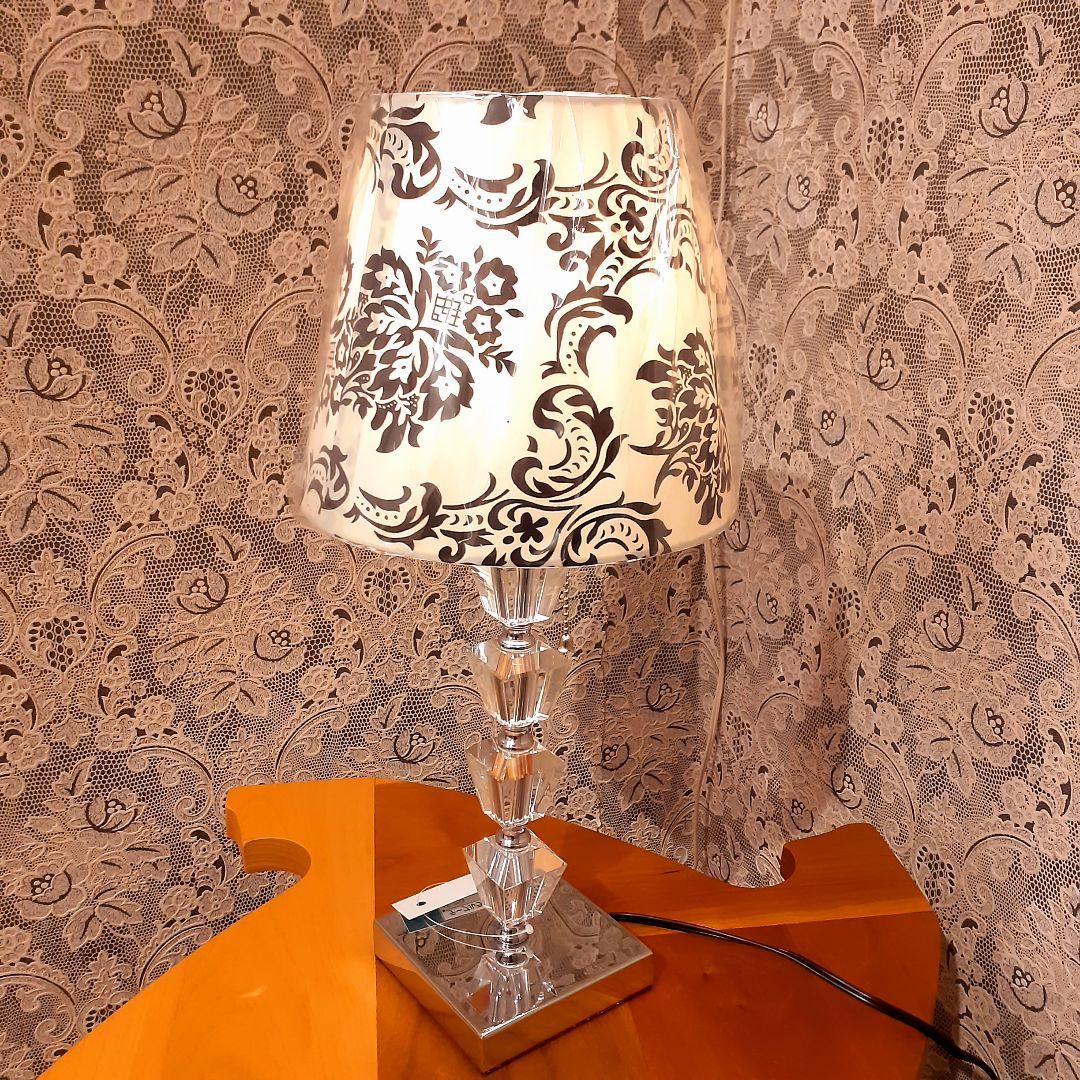 輸入雑貨　ヨーロッパモデル　『ダマスク柄シェードランプ』　プルスイッチ式