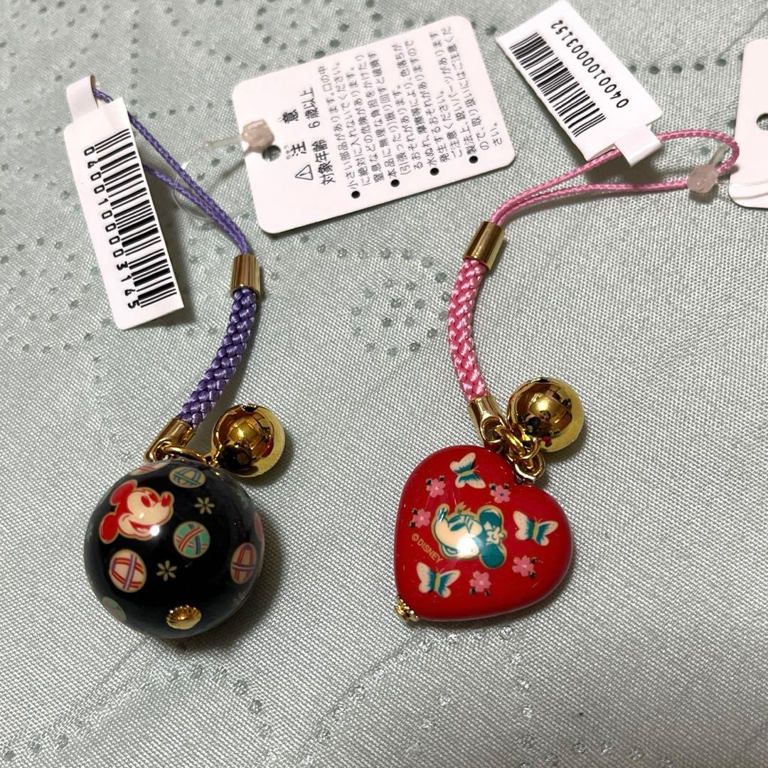 ミッキー&ミニー(根付け)ディズニーリゾート 15点 おまけストラップ