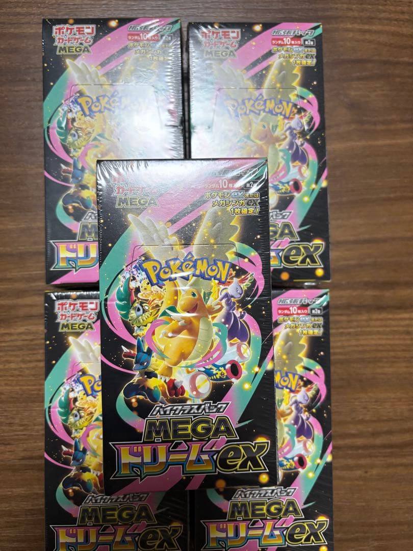 ポケカ シュリンク付き ハイクラスパック MEGAドリームex 5BOX - メルカリ