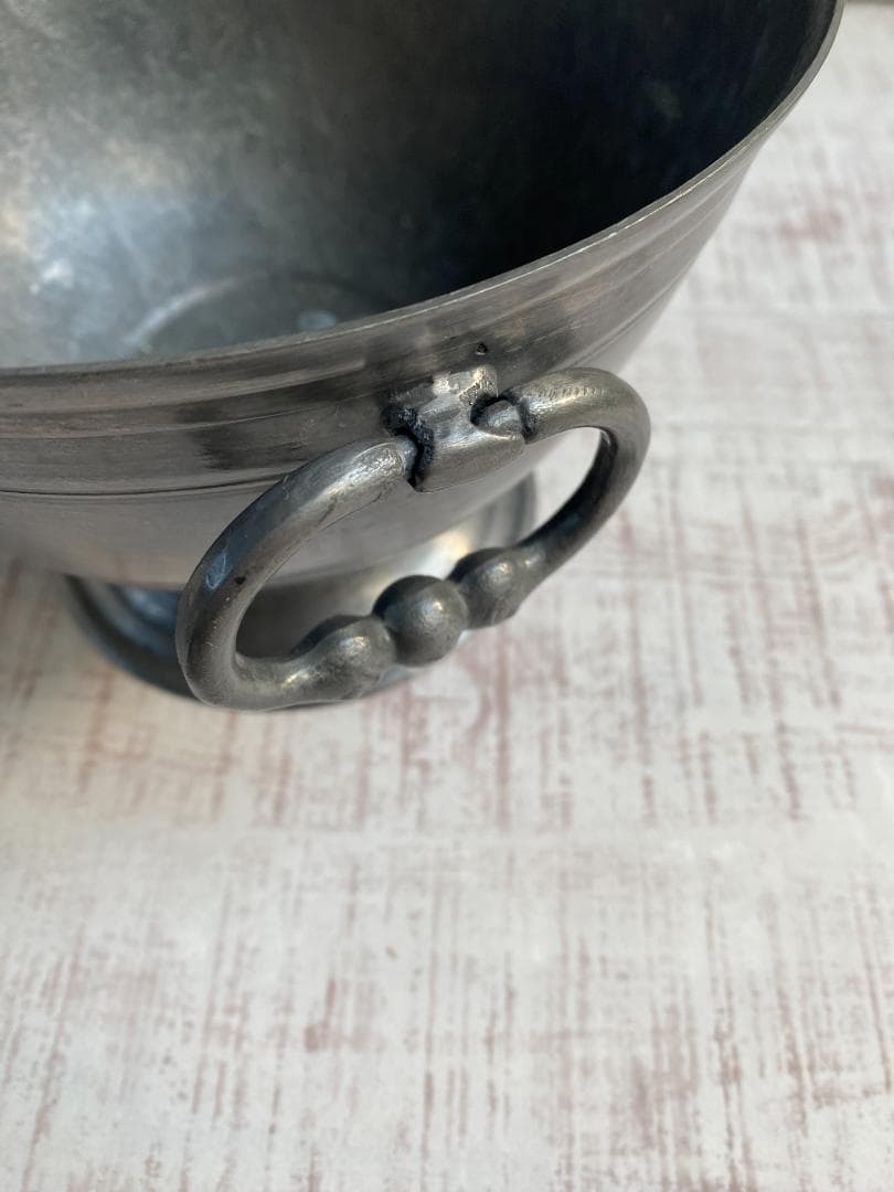 【希少】フランス アンティーク ピューター エタン スーピエール