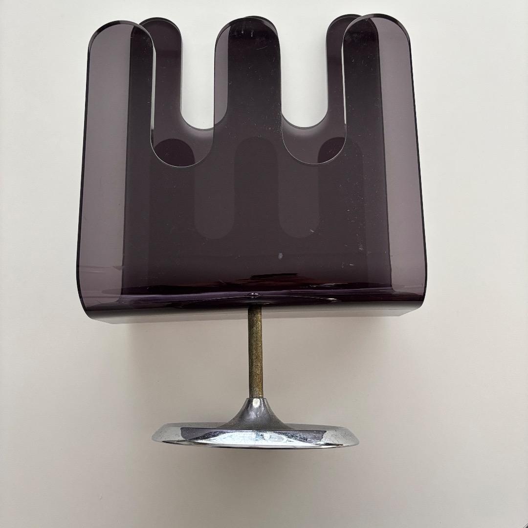 ヴィンテージ　アクリル　マガジンラック　スリッパラック