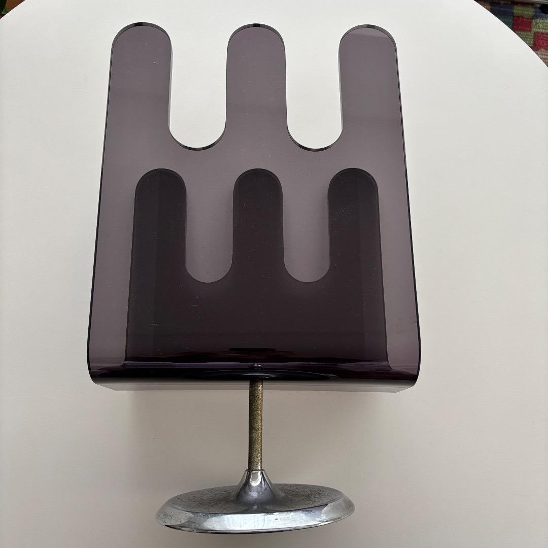 ヴィンテージ　アクリル　マガジンラック　スリッパラック