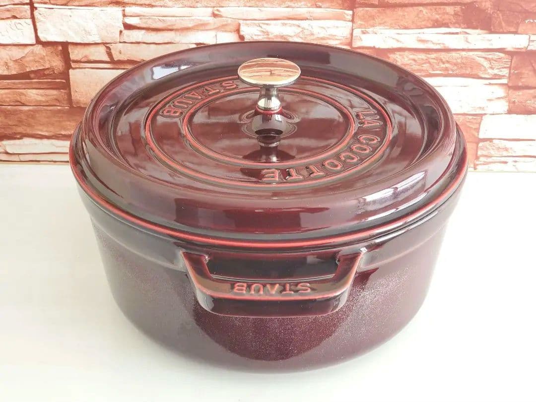 【週末価格】staub ピコ・ココット ラウンド 　24㎝　ストウブ