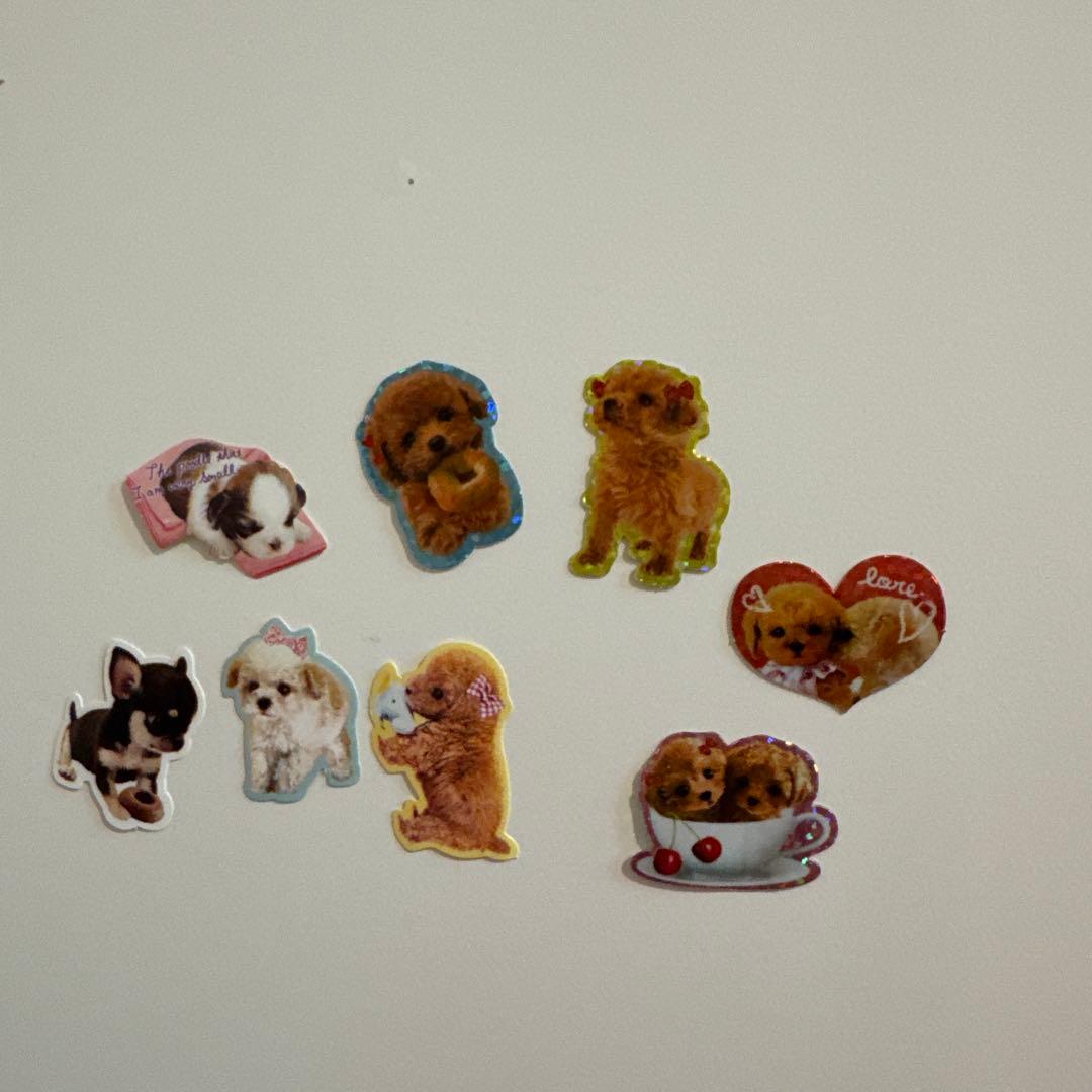 平成レトロ わんちゃんフレークシール - メルカリ