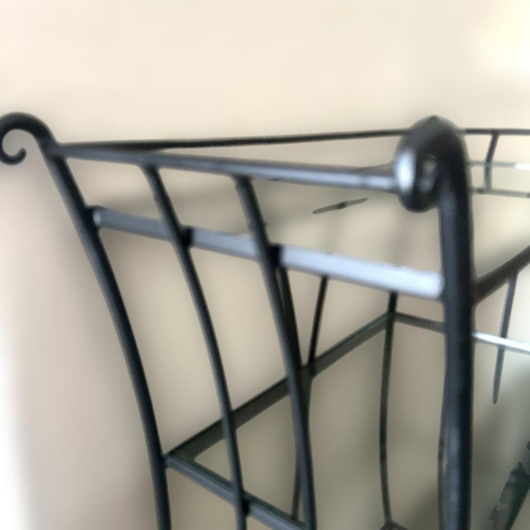 コンソール　玄関 スリム ガラステーブル おしゃれ 飾り台 黒 アルテジャパン