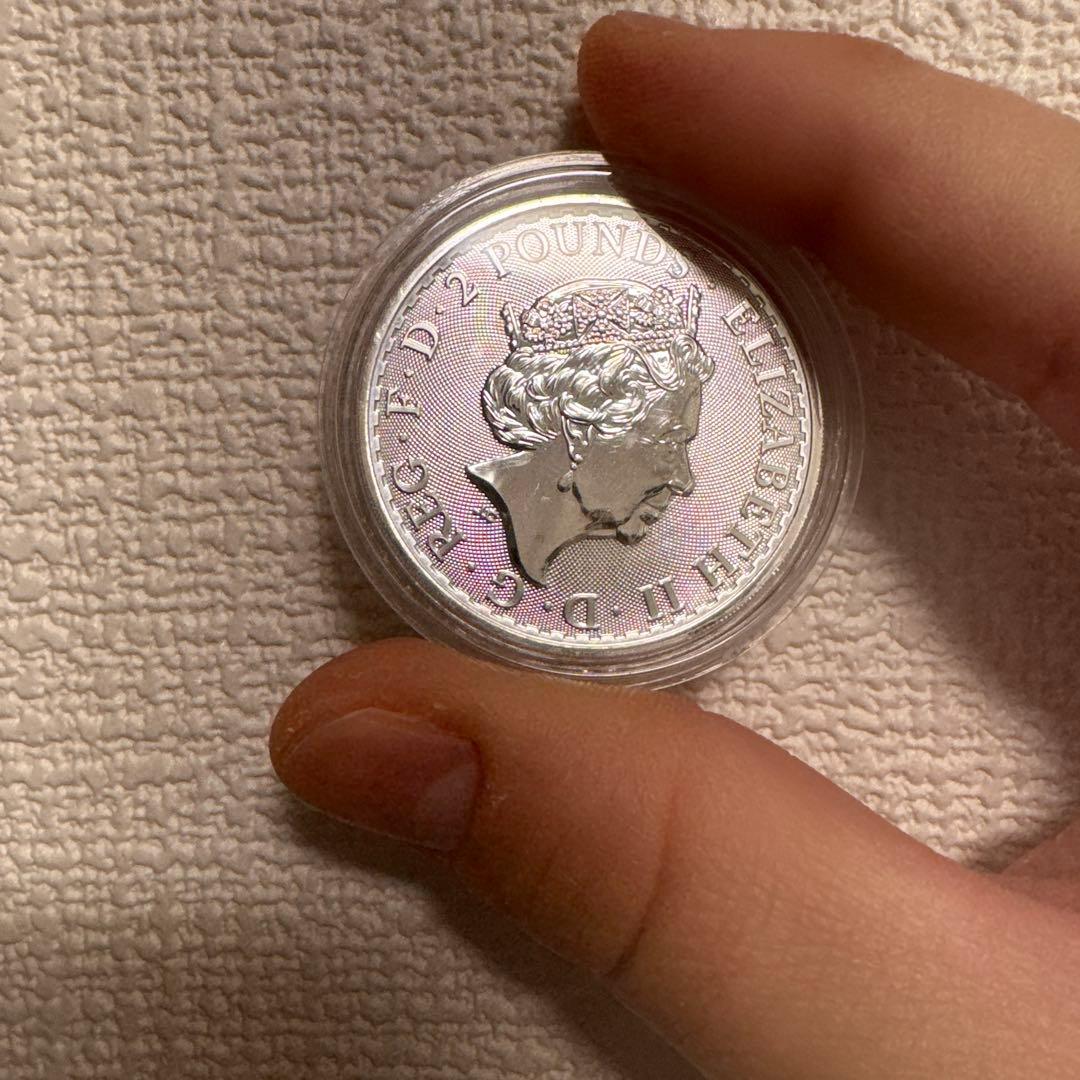 押し目で仕込みどき2021 ブリタニア銀貨 1オンス (クリアーケース入り)1枚