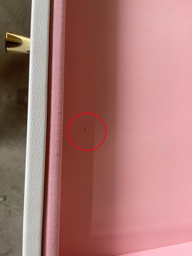 モダンホワイトドレッサー デスクのみ 訳あり品写真をご確認 204-100-06