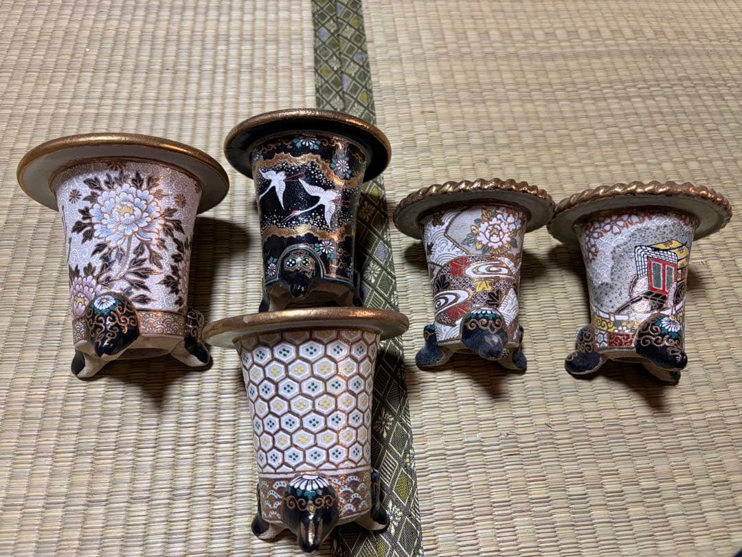 布施覚　万年青鉢　オモト　万年青　5鉢まとめ