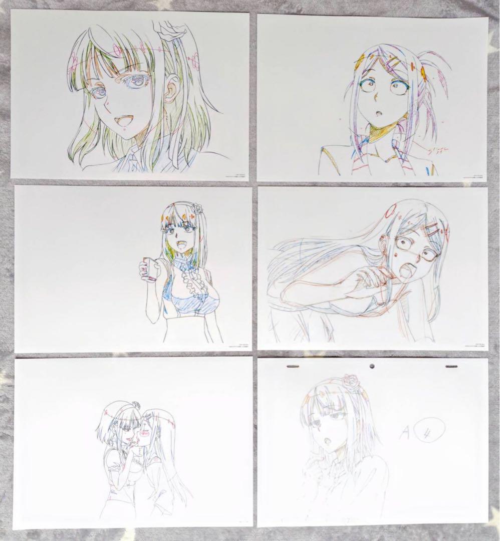 だがしかし ほたるとさやの選りすぐり複製原画5点セット+生原画or生動画1点 B