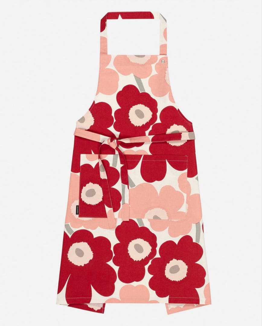 新品　marimekkoマリメッコ エプロン　ウニッコ