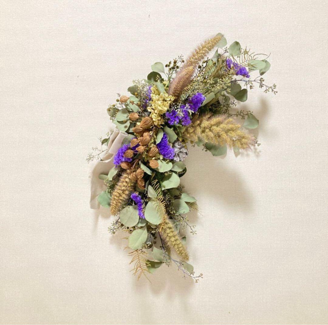 ポポラスベリー三ケ月スワッグ　ドライフラワー