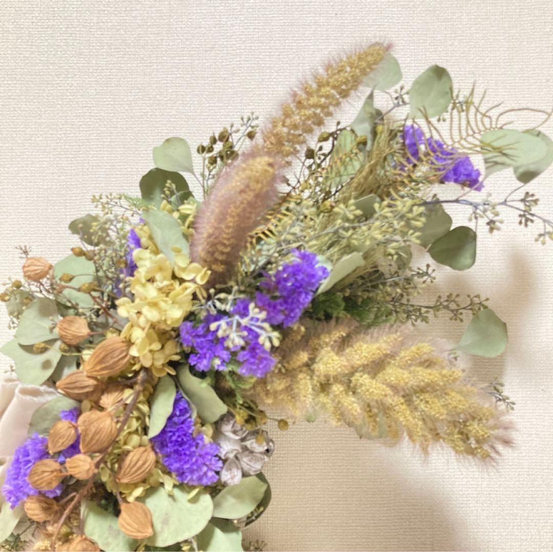 ポポラスベリー三ケ月スワッグ　ドライフラワー