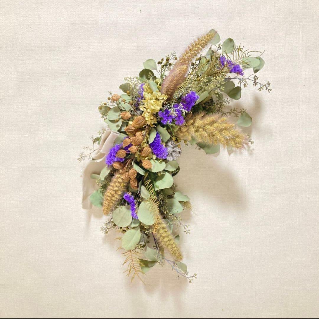 ポポラスベリー三ケ月スワッグ　ドライフラワー