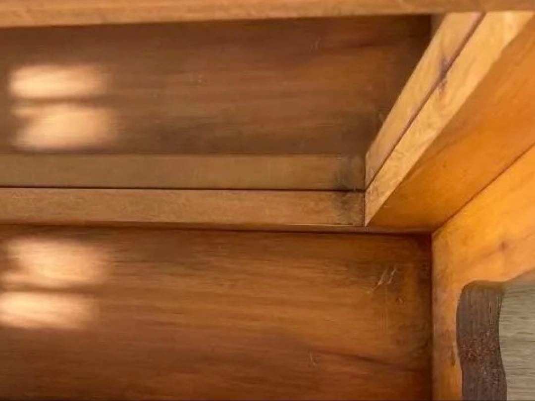 ウッドフレーム壁掛け鏡