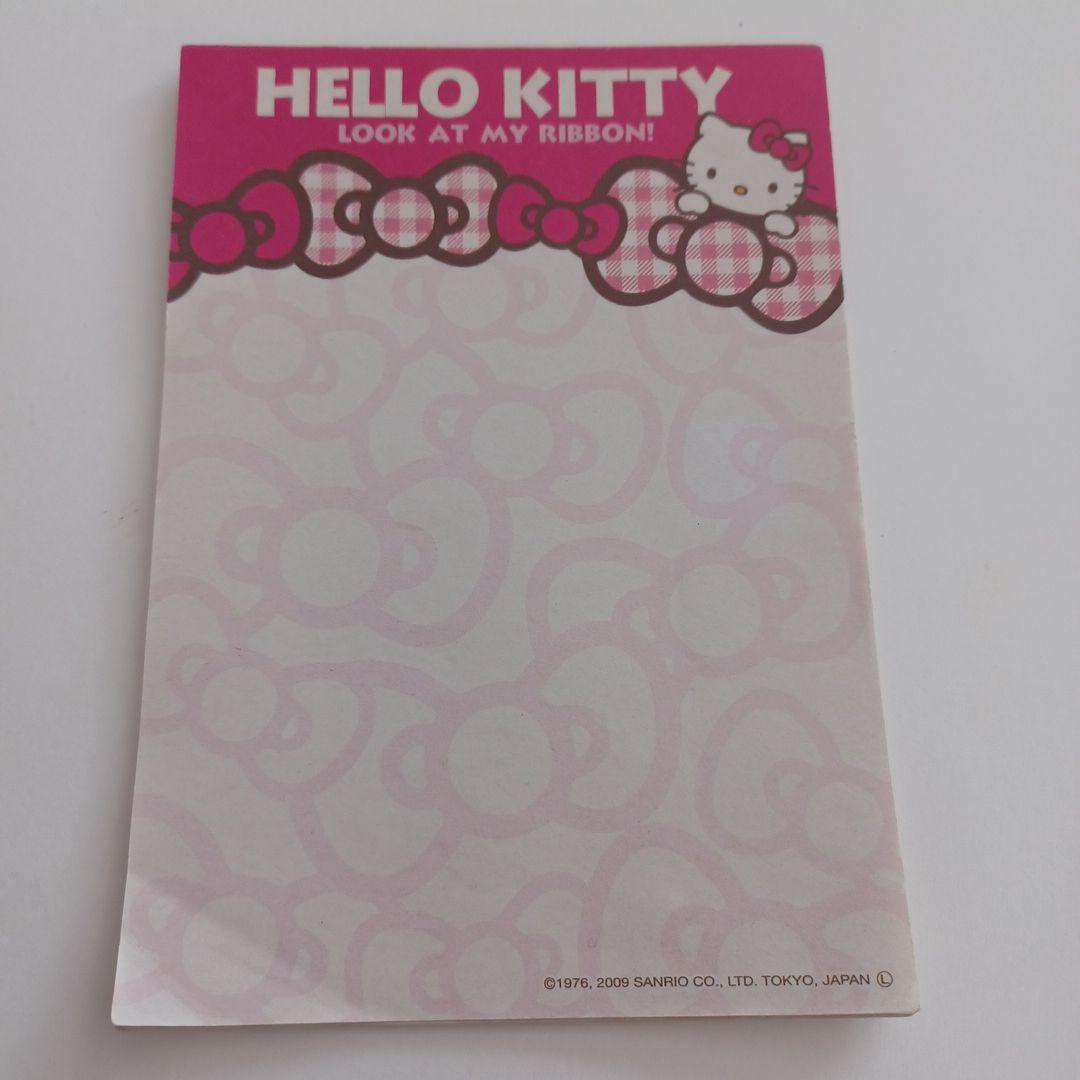 2009年 ハローキティ メモ帳 サンリオ レトロ 当時物 - メルカリ