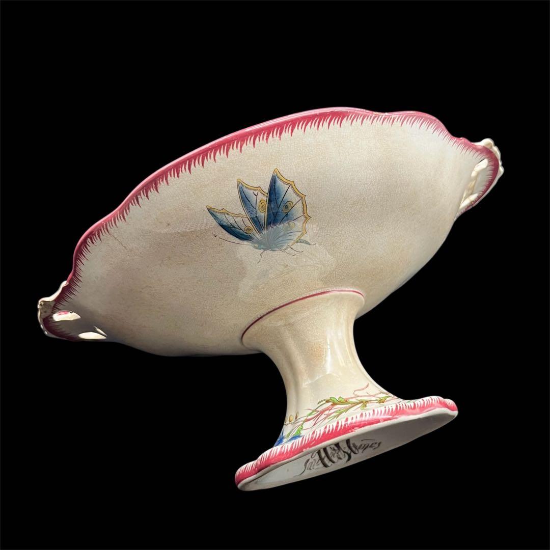 フランスアンティーク　サルグミンヌ 「PAPILLON」 コンポティエ