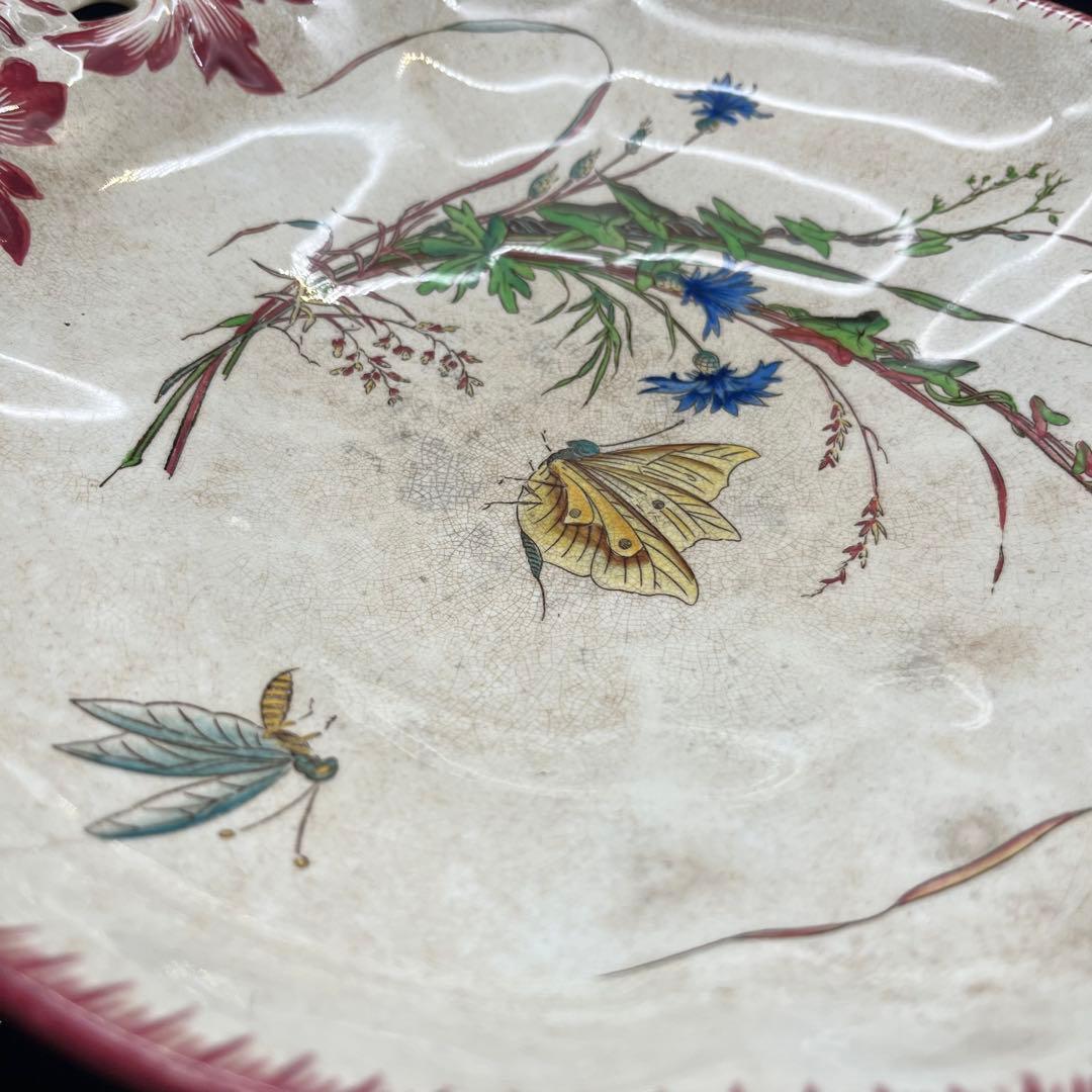 フランスアンティーク　サルグミンヌ 「PAPILLON」 コンポティエ