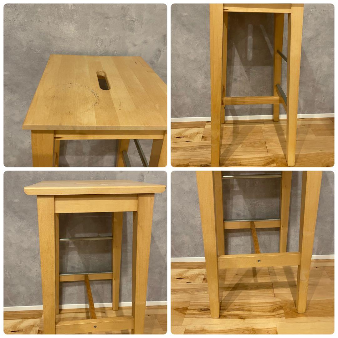 イケア BOSSE ボッセ カウンタースツール 2脚 ニルソッレ チェア