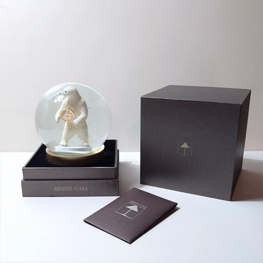 アルマーニ / カーザ【ARMANI /CASA】ベア スノードーム ケース付
