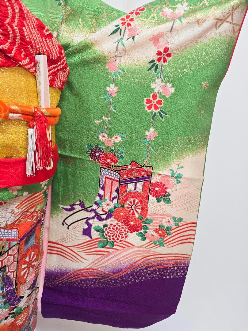 七五三　7歳　着物　フルセット　女の子 d06