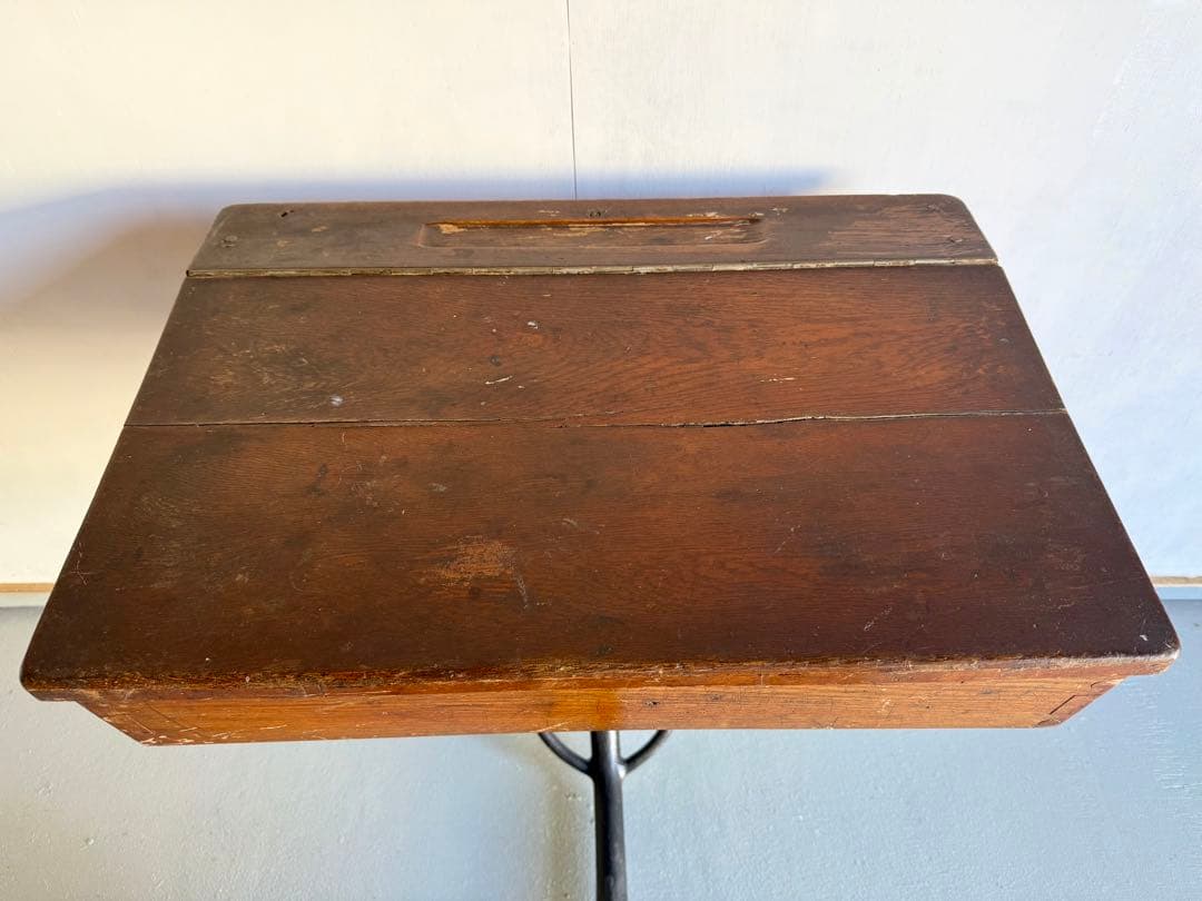 チェア 一体型 スクールデスクチェア アイアンフレーム 学習机 勉強机 学校