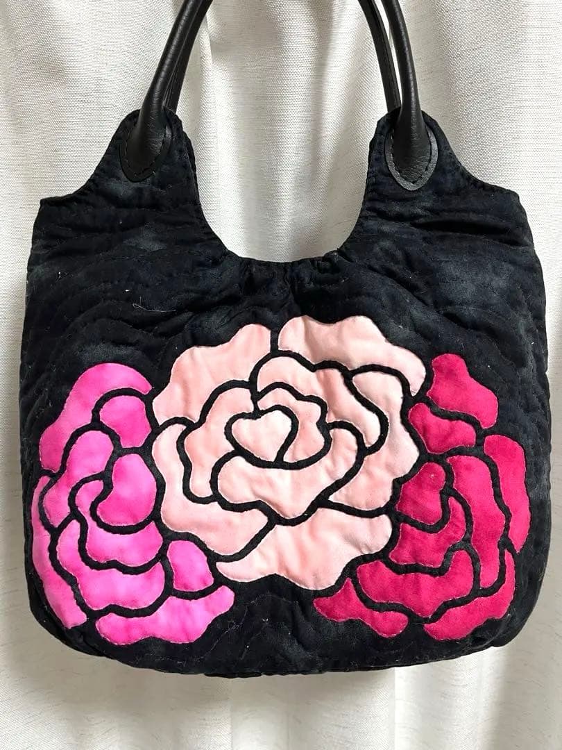 【ハワイアンキルト】　トートバッグ オールドローズ〜Classic Rose〜