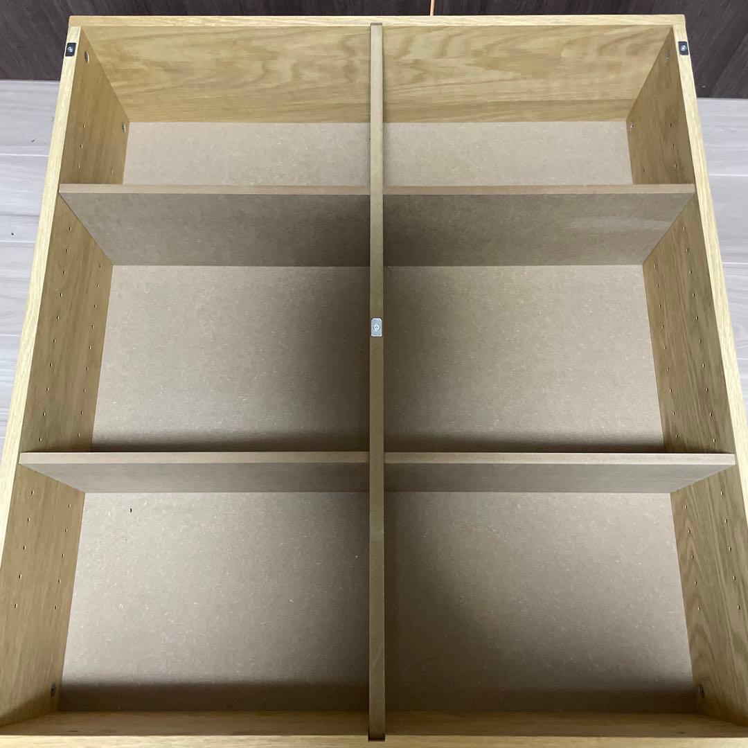 無印良品 ベッド下収納・大・オーク材・高さ25cmタイプ フタ付①