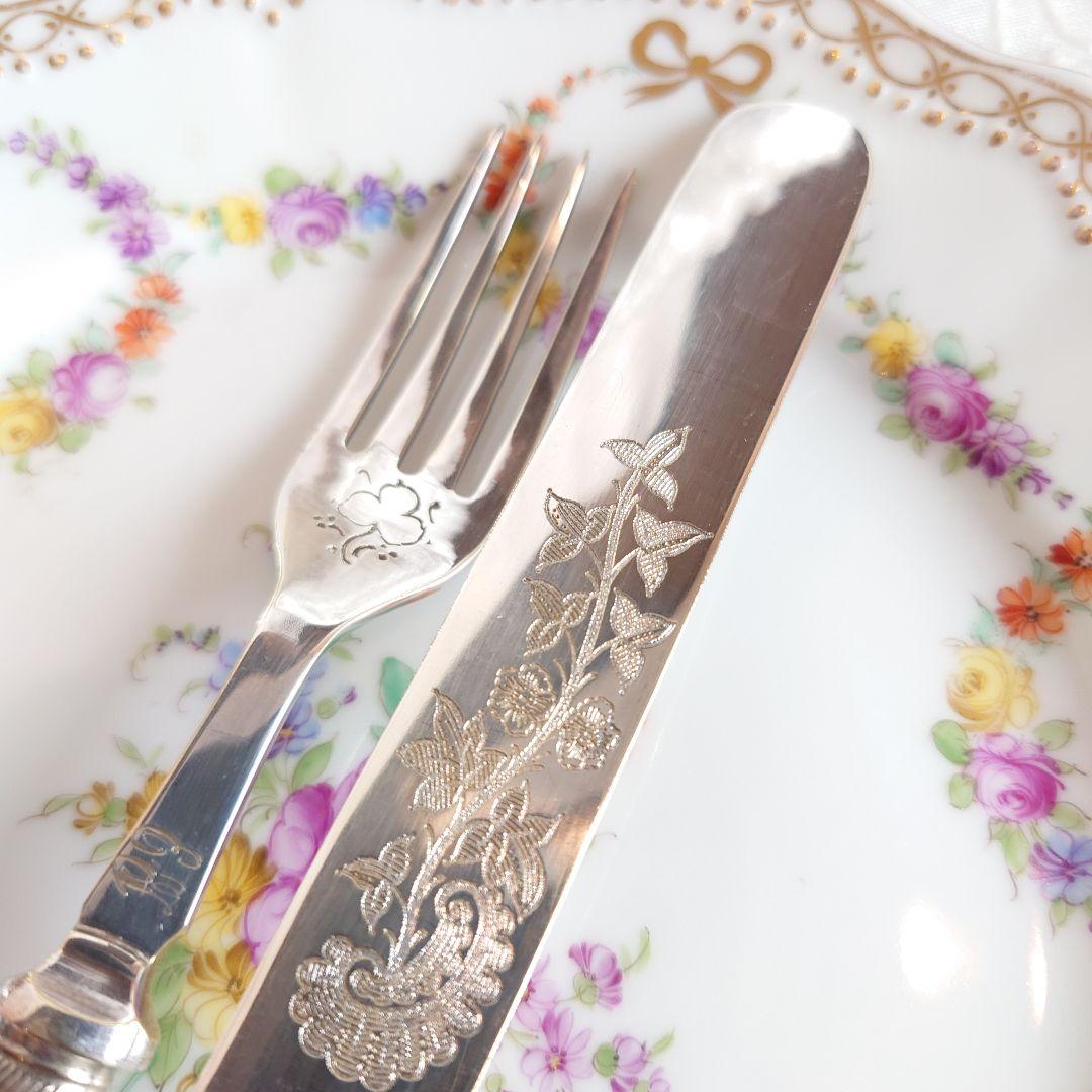 白蝶貝　マザーオブパール　デザートカトラリーセット