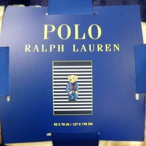 ポロ ラルフローレン ブランケット POLO BEAR ポロベア ボーダー