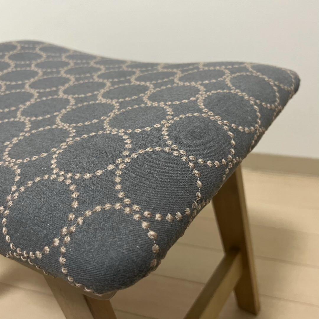 ミナペルホネン スツール タンバリン L４ 【グレー/ブルー】 椅子 オットマン